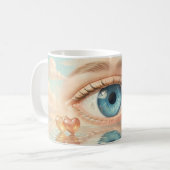 Mit dem Herzen sehen Traum-Tasse Kaffeetasse (Vorderseite Links)