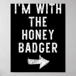 mit dem Honey Badger Lustiger Halloween-Matching Poster