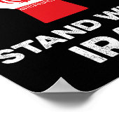 Mit dem Iran-Shirt protestet die weibliche Gleichb Poster (Ecke)