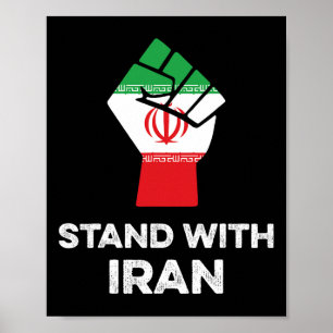 Mit dem Iran-Shirt protestet die weibliche Gleichb Poster