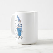 Mit dem Kaffee Blue Gnome den Weltstart verändern Kaffeetasse (Vorderseite Links)