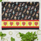 Mit dem Kopf weg! Geschirrtuch (Gefaltet)