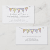 Mit dem Kopfe stoßende gezeichnete Visitenkarte (Vorne/Hinten)