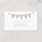 Mit dem Kopfe stoßende gezeichnete Visitenkarte (Rückseite)