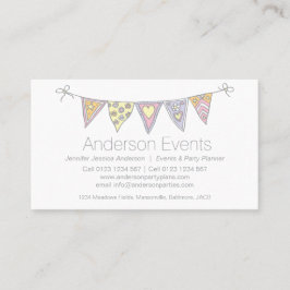 Mit dem Kopfe stoßende gezeichnete Visitenkarte