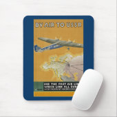 Mit dem Luftverkehr in die UdSSR Mousepad (Mit Mouse)