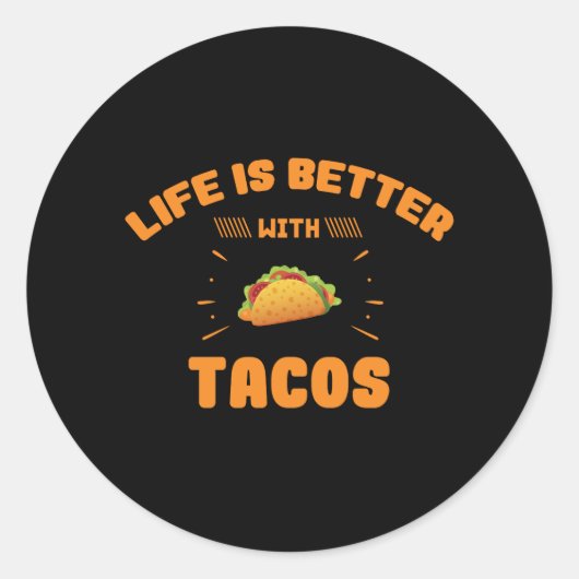 Mit dem mexikanischen Cinco de Mayo ist das Leben Runder Aufkleber (Vorderseite)