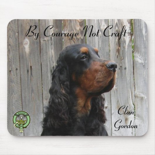 Mit dem Mut nicht geflohen, Gordon Setter Mousepad (Vorne)