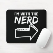 Mit dem Nerd RECHTER Pfeil Lustiges Halloween Süß Mousepad (Mit Mouse)