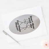 Mit dem Oval-Aufkleber für den Pan Flute Player da Ovaler Aufkleber (Umschlag)