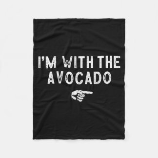 Mit dem passenden Avocado-Faulheits-Kostüm Hallowe Fleecedecke