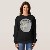 Mit dem Poodle Sweatshirt (Vorne ganz)