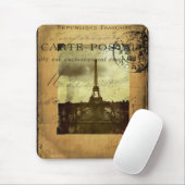 Mit dem Poststempel Paris Mousepad (Mit Mouse)