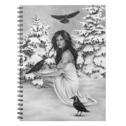 Mit dem Raben Notizbuch Notizblock (Vorderseite)