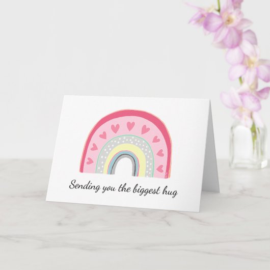 Mit dem Regenbogen, der Ihnen den größten niedlich Karte (Orchidee)