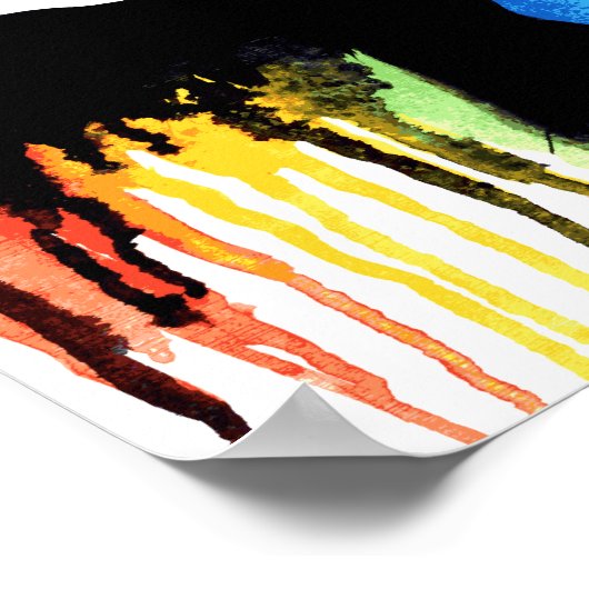 Mit dem Regenbogen Poster (Ecke)