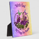 Mit dem Schmetterling Blume Kunst Inspiration Fotoplatte (Seite)