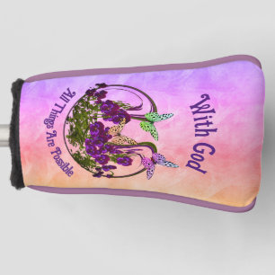 Mit dem Schmetterling Blume Kunst Inspiration Golf Headcover
