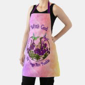 Mit dem Schmetterling Blume Kunst Inspiration Schürze (InSitu)