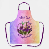 Mit dem Schmetterling Blume Kunst Inspiration Schürze (Vorderseite)