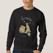 Mit dem Scooter durch die Welt Sweatshirt (Vorderseite)