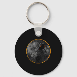 Mit dem Spinnennetz Arachnid Mond Solar Schlüsselanhänger
