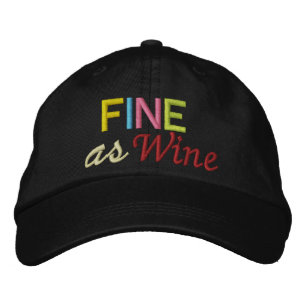 Mit dem SRF als Wein fein Bestickte Baseballkappe
