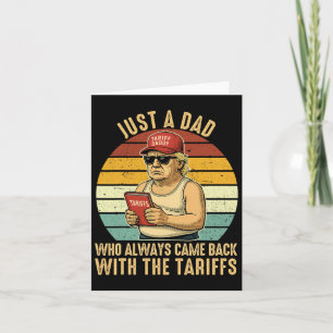Mit dem Tariff Funny Trump Vater-Tag  Karte