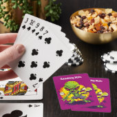 Mit dem Text Außerirdisches Chaos Spielkarten (In Situ)