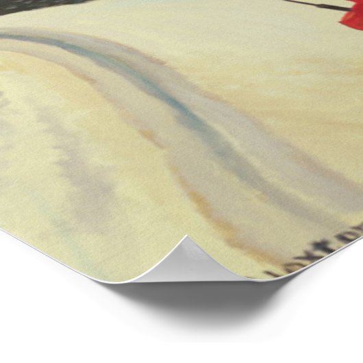 Mit dem Traktor zur Schafe Poster (Ecke)