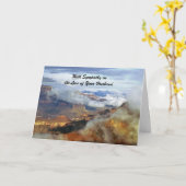 Mit dem Verlust des Beileids, Grand Canyon Wolken Karte (Gelbe Blume)