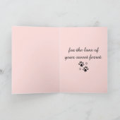 Mit dem Verlust eines Beileids Karte (Innenseite)