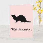 Mit dem Verlust eines Beileids Karte (Gelbe Blume)