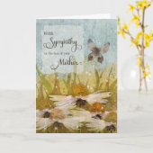 Mit dem Verlust von Beileid und den Blume von Mutt Karte (Gelbe Blume)