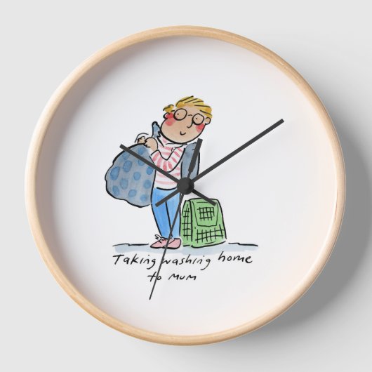 Mit dem Waschen von Zuhause zu Mama Uhr (Vorderseite)