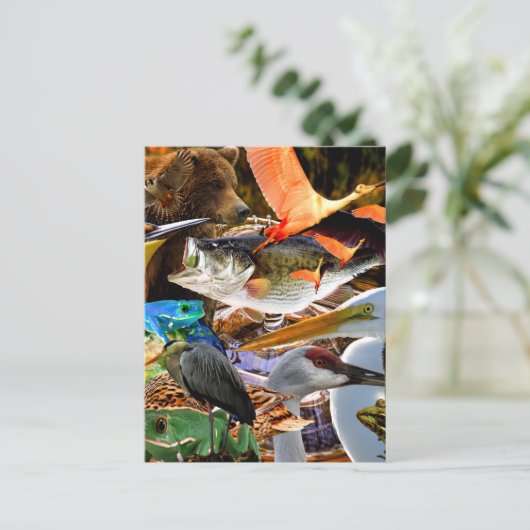 MIT DEM WASSER POSTKARTE (Stehend Vorderseite)
