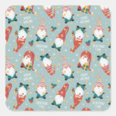 Mit dem Weihnachtsmann: Ein herzerwärmendes Weihna Quadratischer Aufkleber (Vorderseite)