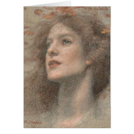 Mit dem Wind, der Herbst personifiziert