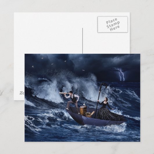 Mit dem Wind verschwunden - Karte (Vorne/Hinten)