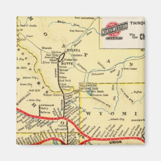 Mit dem Zug ab Chicago Magnet (Vorne)