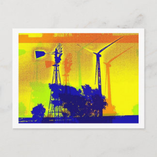 Mit den alten und mit den neuen postkarte