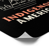 Mit den amerikanischen Ureinwohnern stehen - für D Poster (Ecke)