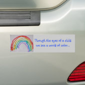 Mit den Augen eines Kindes Autoaufkleber (Auf Auto)