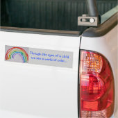 Mit den Augen eines Kindes Autoaufkleber (Auf Lkw)