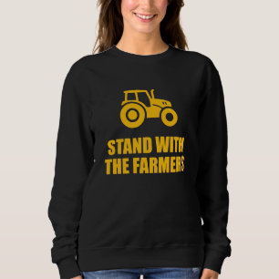Mit den Bauern stehen - Frauenrechte im Lebensmitt Sweatshirt