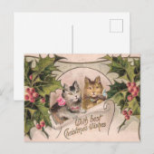 "Mit den besten Weihnachtswünschen Viktorianisch Postkarte (Vorne/Hinten)