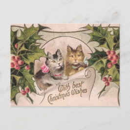 "Mit den besten Weihnachtswünschen Viktorianisch Postkarte