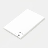 Mit den Liebe-Post-Itanmerkungen (groß) Post-it Klebezettel (angewinkelt)