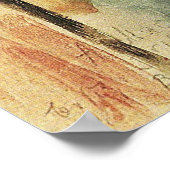 Mit den Papageien I von August Macke Poster (Ecke)