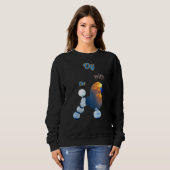Mit den Poodle Wolken Sweatshirt (Vorne ganz)